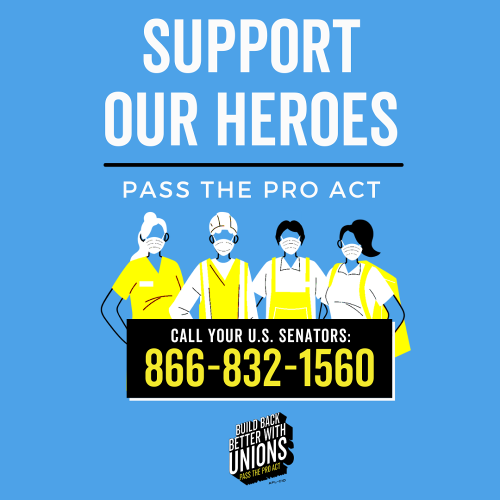Support Our Heroes - Pass the PRO Act - Facebook